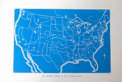 An Outline Map of the United States