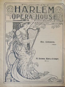 Harlem Opera House 1905 Vaudeville