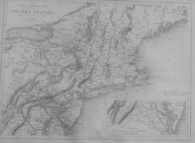 Map North Eastern Parts of the United States