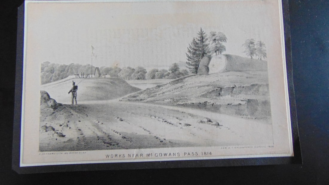 Works Near McGowans Pass 1814: Works Near McGowans Pass 1814 In the early 1800s, tensions between the United States and Great Britain were high due to the War of 1812 (1812-1815). McGowan's Pass, a strategic location through the Hu