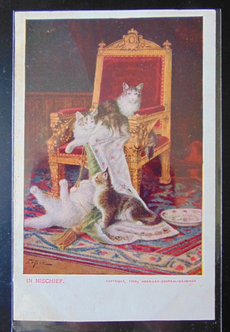 Group of Postcards of Cats: Group of 10 Postcards of Cats 2 undivided backs Subject References: PCB1