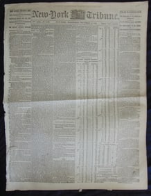 Civil War Newspaper - Court Martial of Gen Porter
