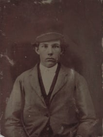 Tintype of Young Man with Cap - Civil War Period