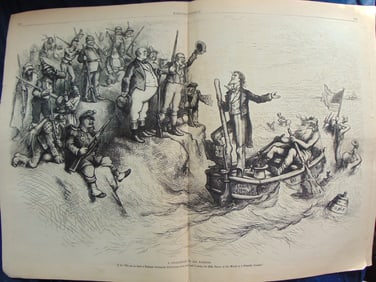 Harpers Weekly - Uncle Sam Rifle Team