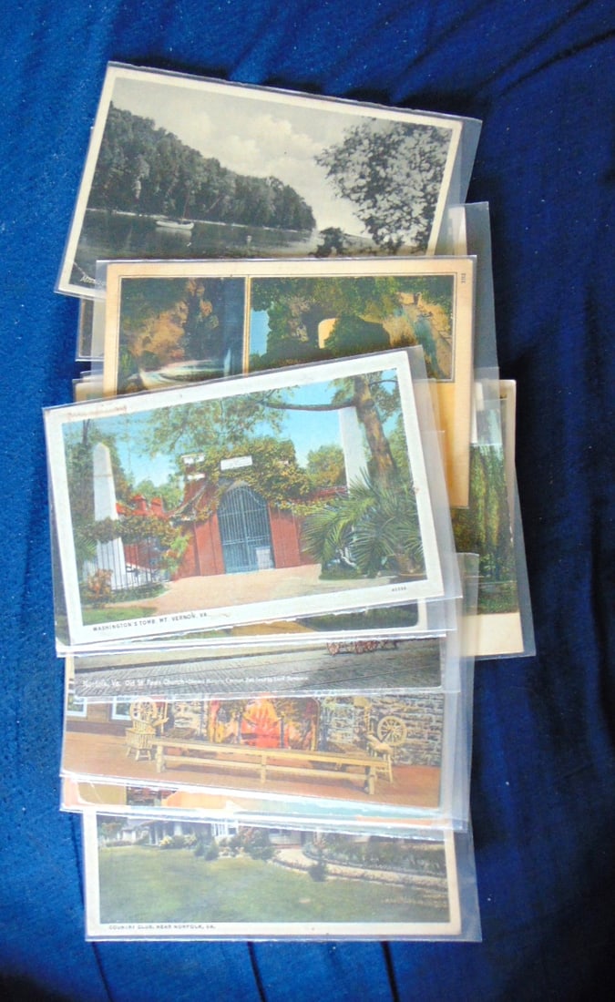 Group of 20 Plus Postcards of Virginia: Group of 20 Plus Postcards of Virginia Most all from around 1915 to around 1950. Some posted with stamps. Some unused.