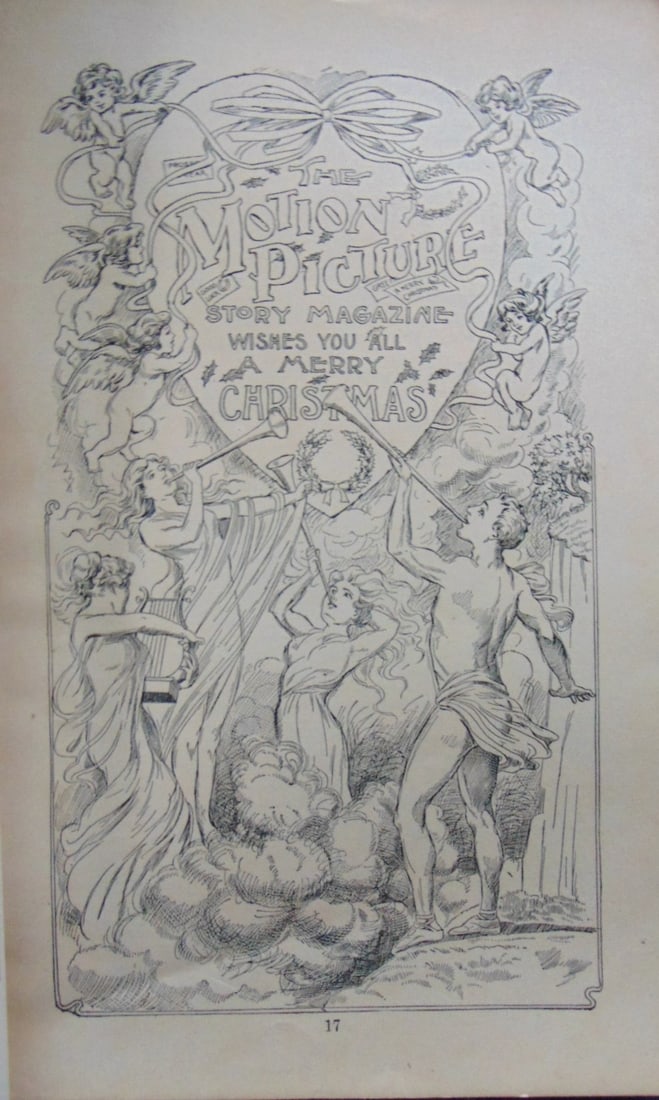 Motion Picture Story Magazine - Christmas Dec 1913: Motion Picture Story Magazine - Christmas Dec 1913 A very early and rare publication on the beginnings of the Motion Picture Industry. Includes at front a Gallery of Piccture Players. Extremely Rare.