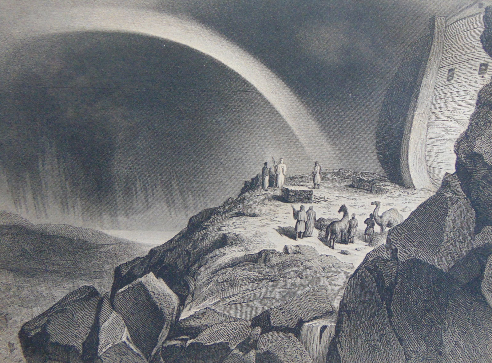 The Bow in the Clouds-  Mezzotint (1 of 3)