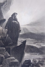 The Last Look at the Hills - Mezzotint