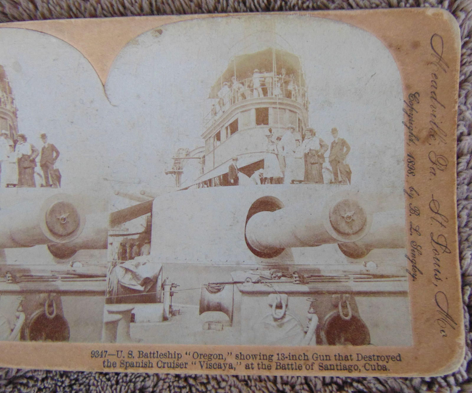US Battleship Oregon - Spanish American War (1 of 4)