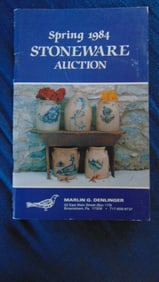 Marlin G Denlinger Stoneware Auction Spring 1984