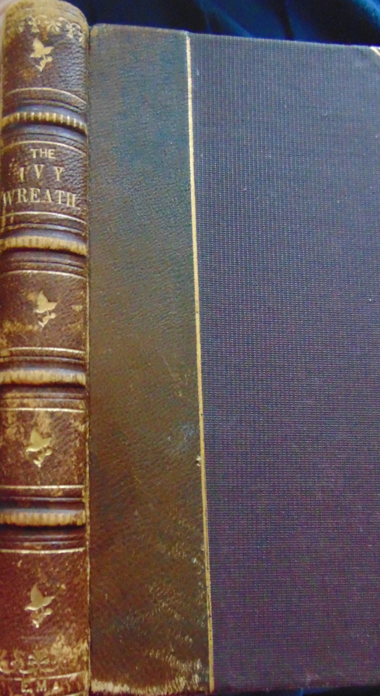 The Ivy Wreath - Mrs. Hughs 1848: The Ivy Wreath Contains engravings by John Sartain. 1808-1897 Chromolithograph title page. Rare. Author: Mary Hughs Dated: 1849 Publisher: Lindsay and Blakiston Edition: