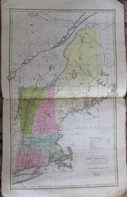 Map of New England States 1830