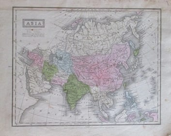 Early Map of Asia 1829