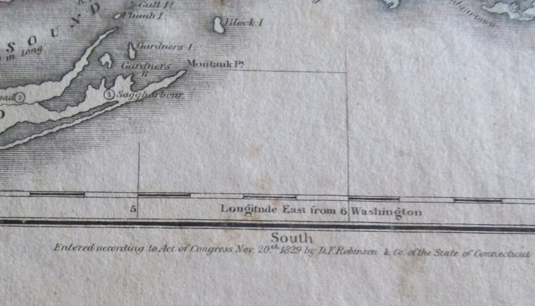 Early Map of the Eastern States 1829 - 3
