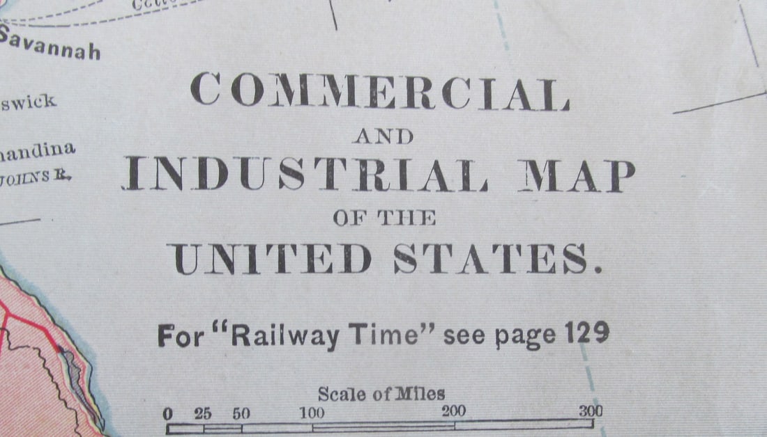 Commercial & Industrial Map of the United States - 2
