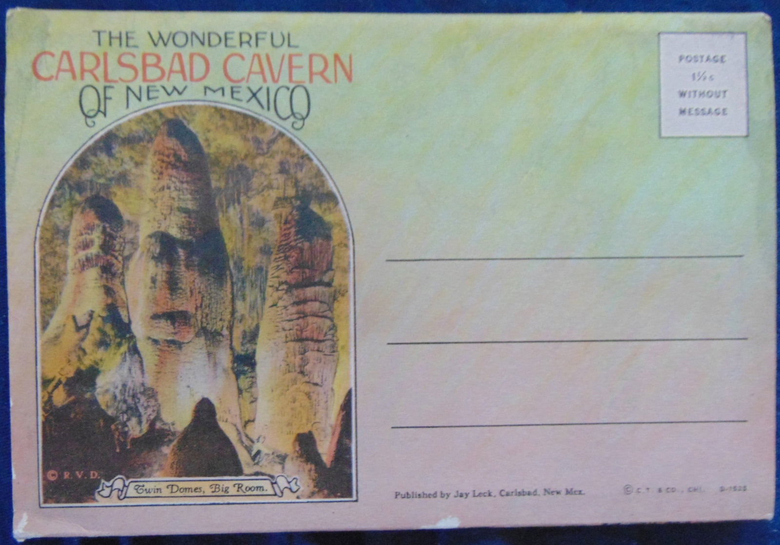 Carlsbad Cavern of New Mexico Accordion View Set: The Wonderful Carlsbad Cavern of New Mexico - Accordion View Set Accordion Postcard Booklet - Double Sided. Photographer Curt Teich Dated: 1920 - 1930 Condition Report Unposted -