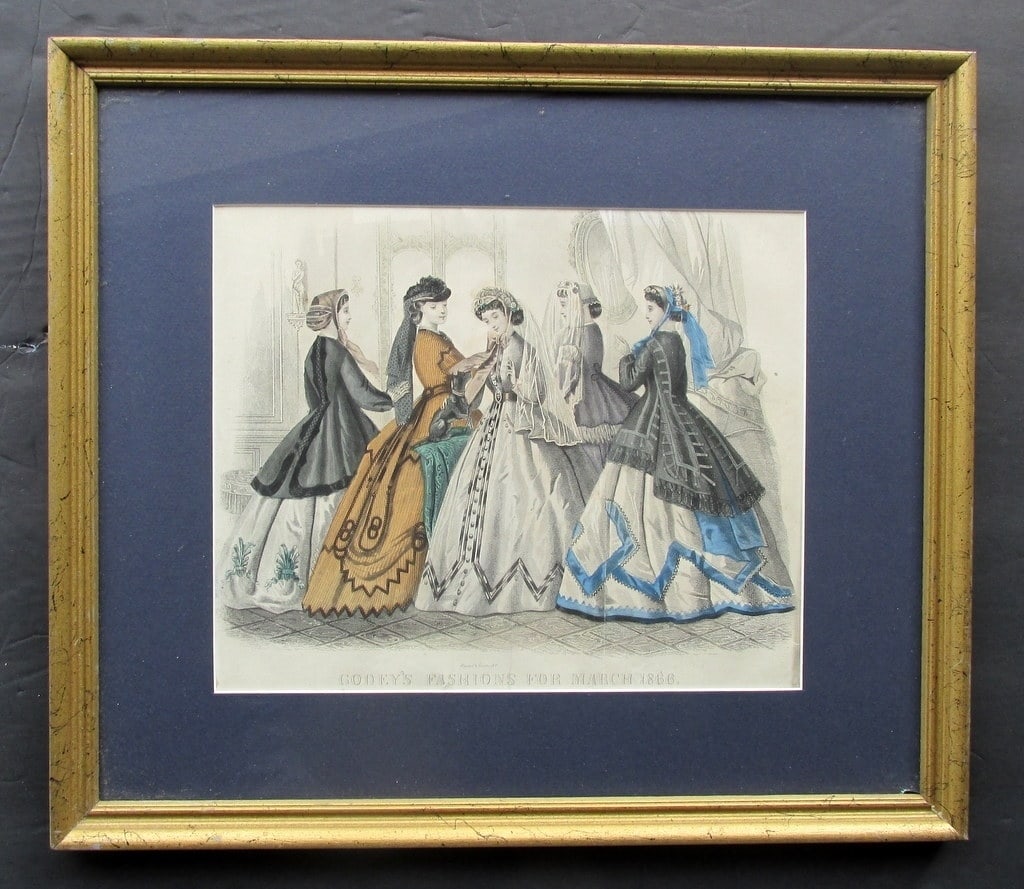 Godey's Fashions for March 1866 (1 of 2)