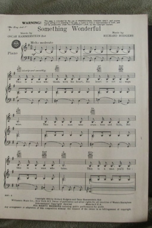 Something Wonderful 1st Rodgers & Hammerstein (1 of 3)