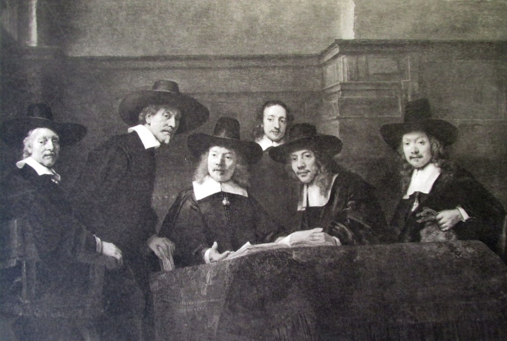 The Syndics of the Cloth Hall - Rembrandt Van Rijn (1 of 2)