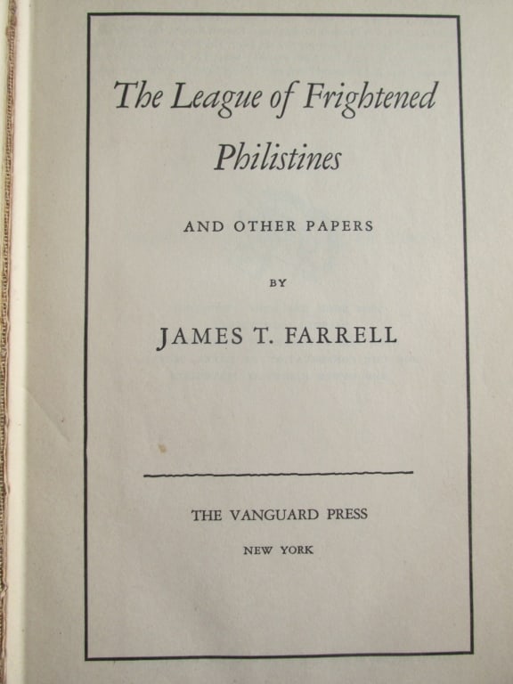 League of Frightened Philistines - James Farrell (1 of 2)