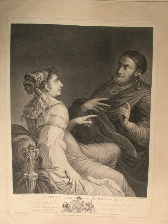 Phryne Tempting Xenocrates - 1770 - Old Master (1 of 2)