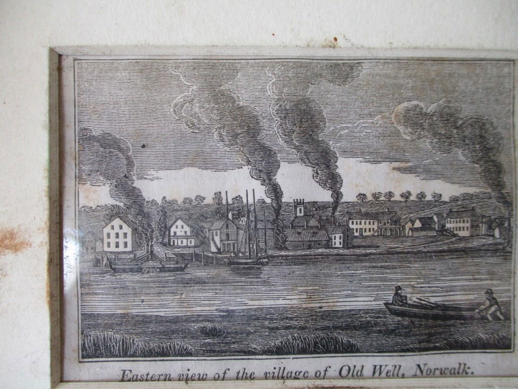 Early American Wood Engraving Norwalk Connecticut (1 of 2)