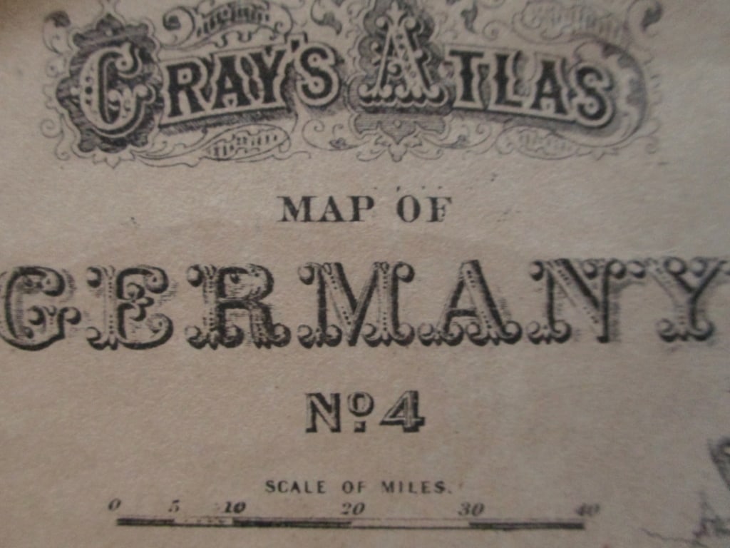 Hand colored Map Germany - 4