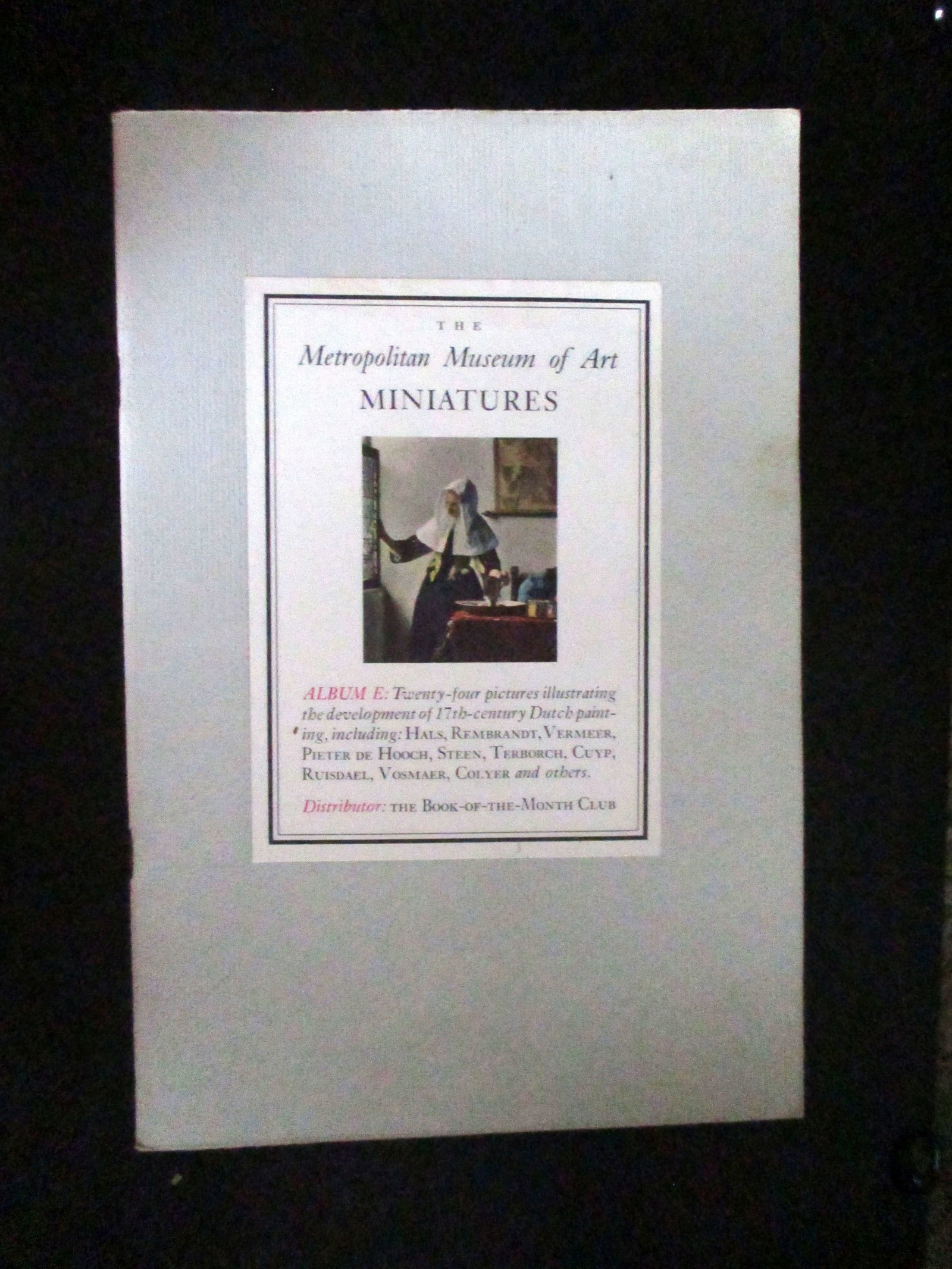 Lot of 10 Metropolitan Museum of Art Miniatures: Lot of 10 Metropolitan Museum of Art Miniatures BookletsSome with stamps, some without and some loose. Dated: Circa 1950's Size: 8vo Binding: Booklets
