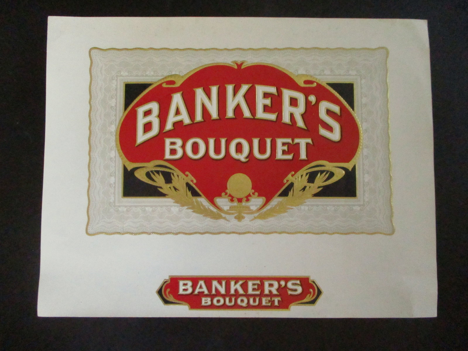 Banker's Bouquet - Cigar Box Label (1 of 2)