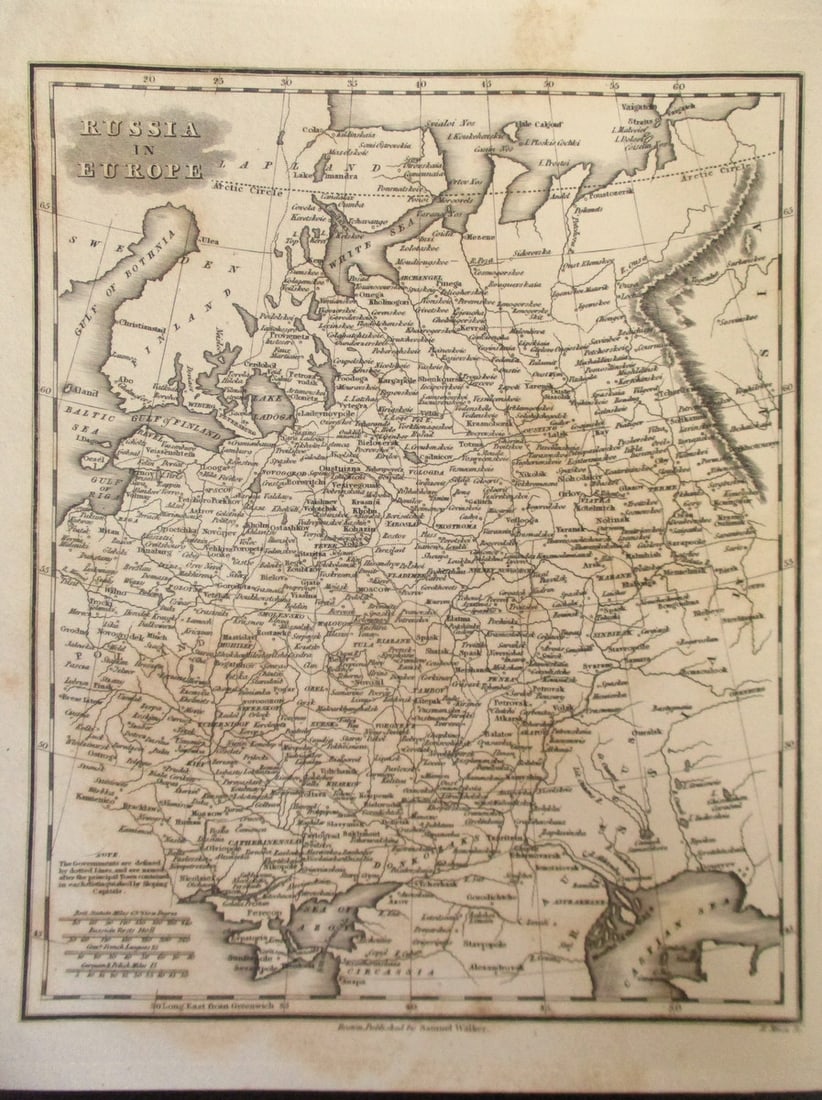 Early Map Russia In Europe (1 of 3)