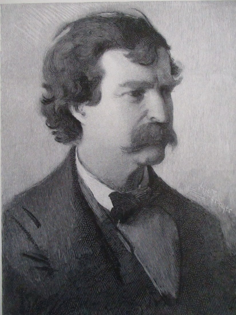 Portrait of Mark Twain (1 of 4)