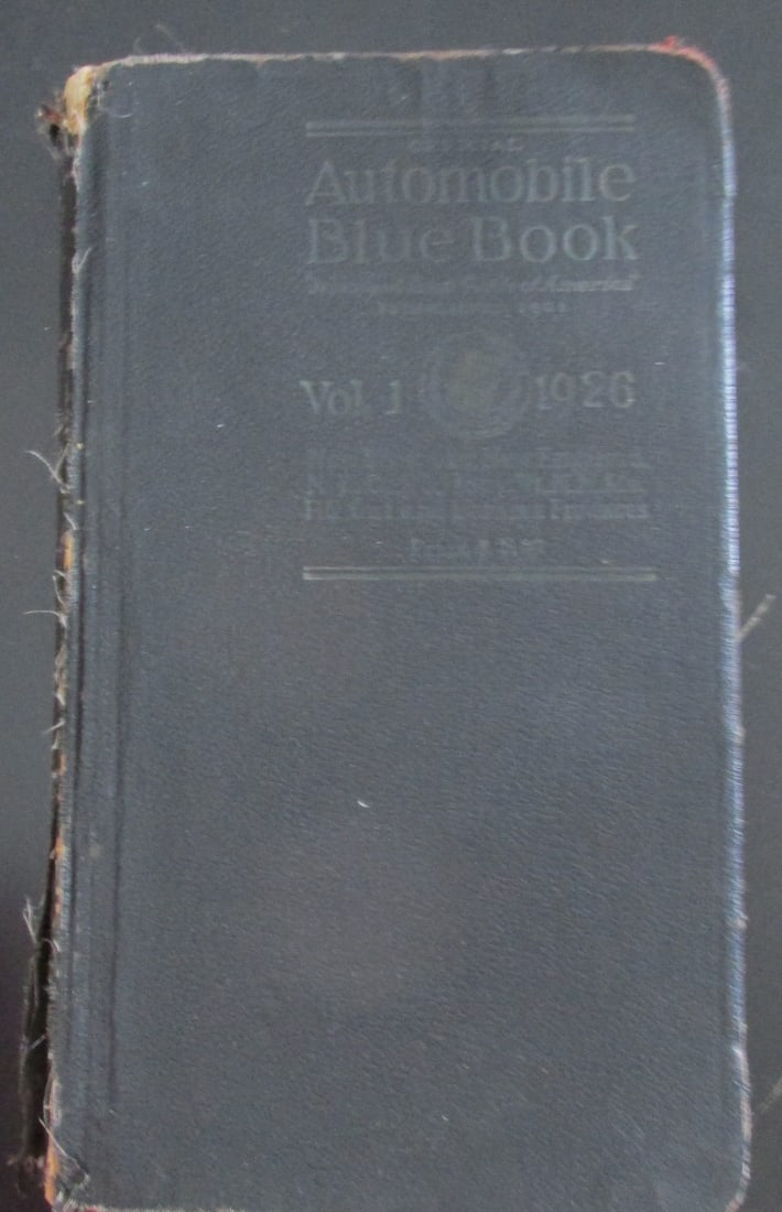 Official Automobile Blue Book 1926 (1 of 5)