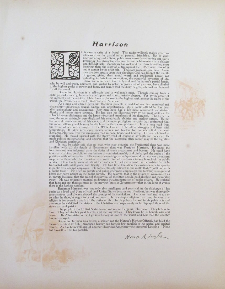 Tribute To President Benjamin Harrison (1 of 4)