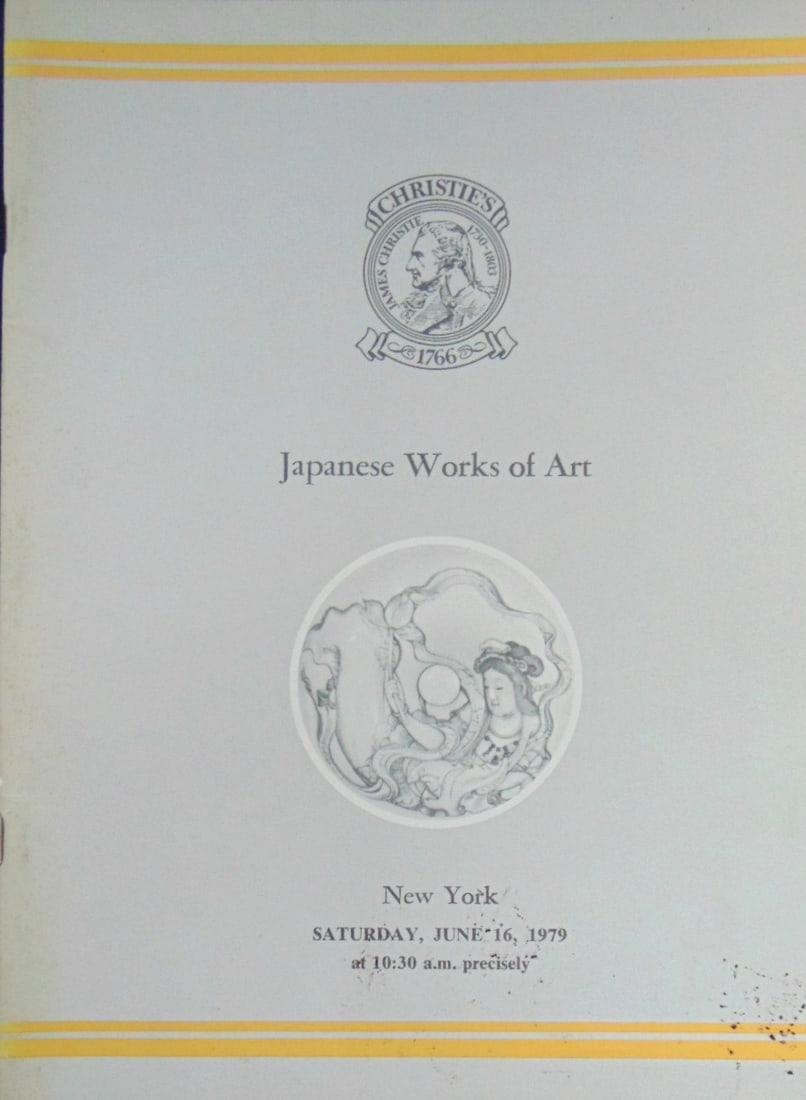 Japanese Works of Art: Japanese Works of Art Christie's. June 16, 1979 Illustrations: B/W Photos Size: 4to Binding: Trade Wraps Type: Art Condition Report: Very Good. Notations cove