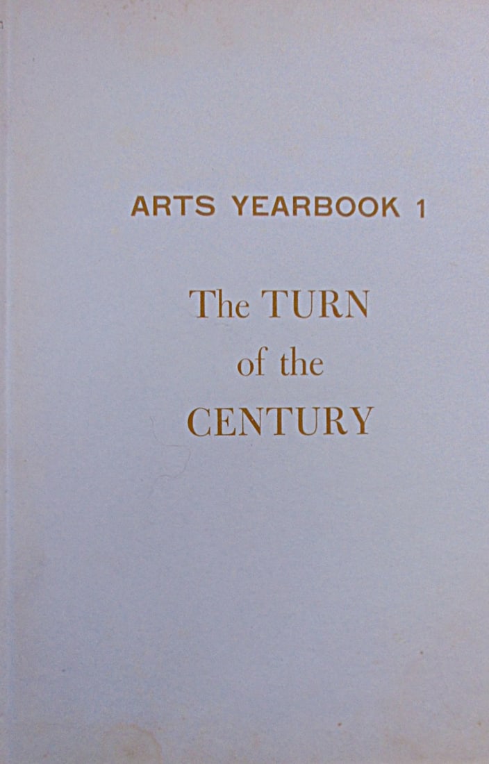 Arts Yearbook 1 - The Turn of the Century: Nineteenth Century Art Glass Illustrations: Color B/W Illustrations Dated: 1957 Edition: 1st Edition Size: 4to Binding: Hardcover Type: Art Provenanc