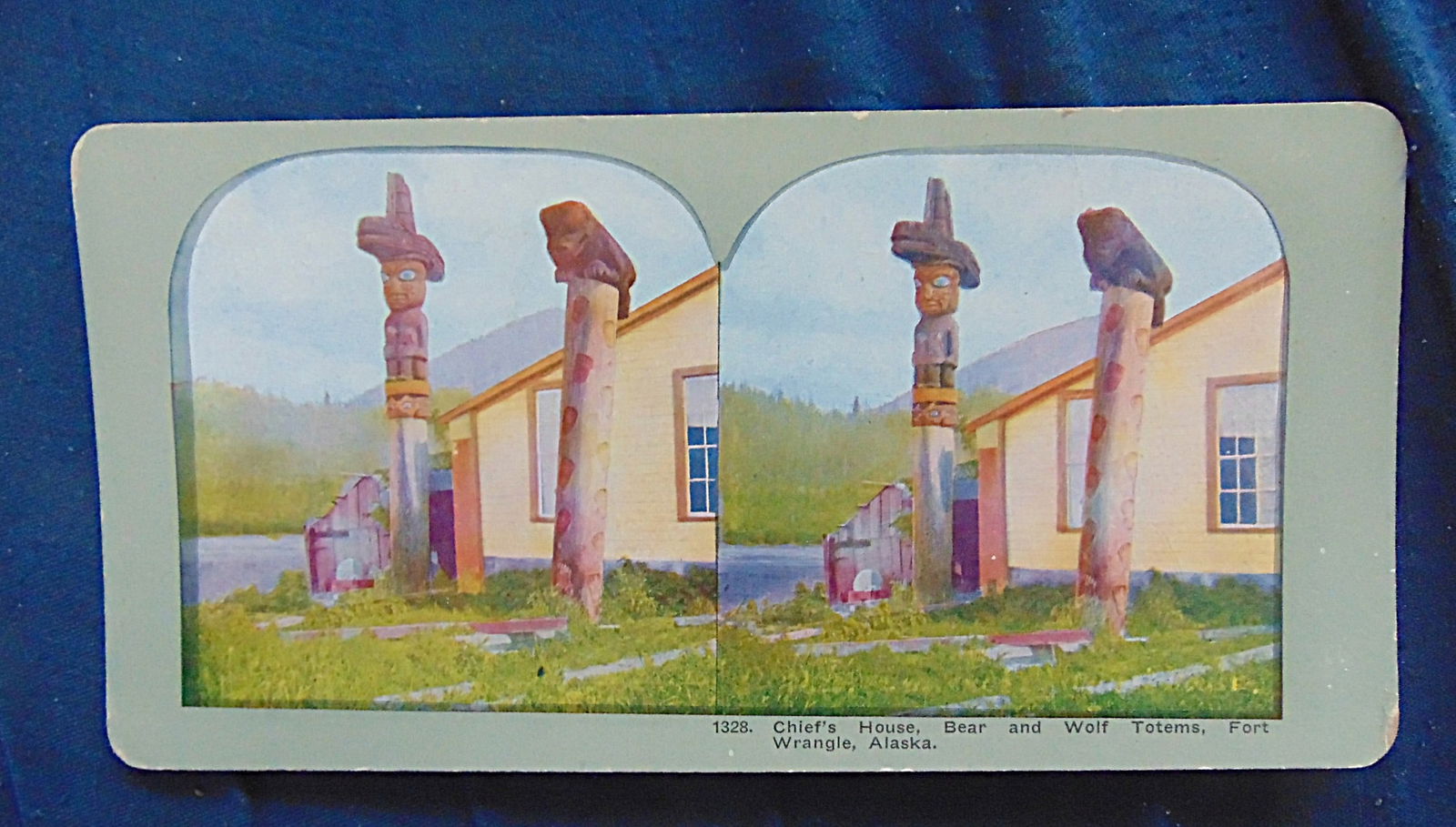 Alaskan Chief's House with Totems - Fort Wrangell (1 of 1)
