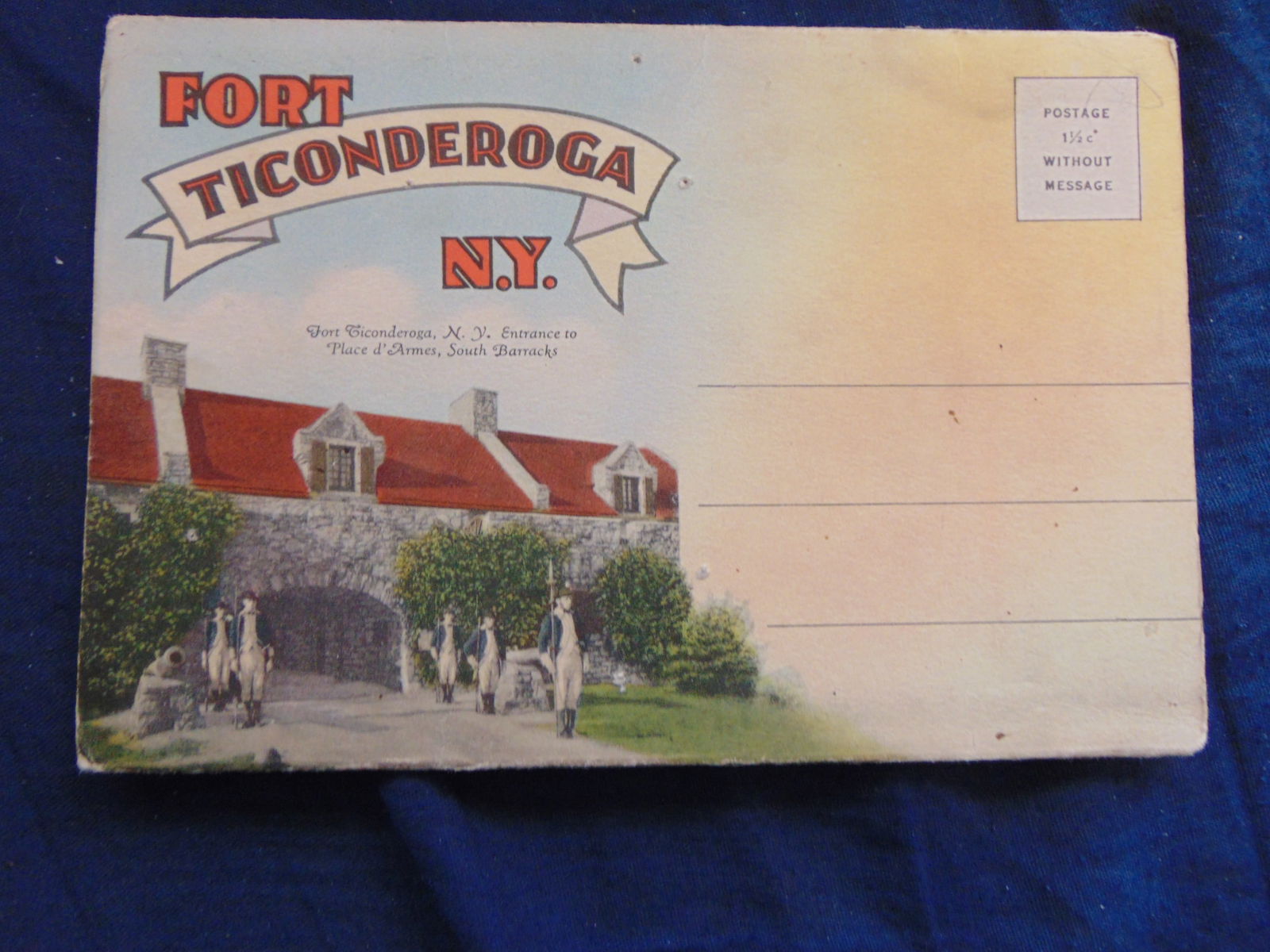 Fort Ticonderoga, New York View Set: Fort Ticonderoga, New York View Set Dated: Circa 1930's Condition Report Unposted. Multiple Views. Very Good Subject References: PCB2