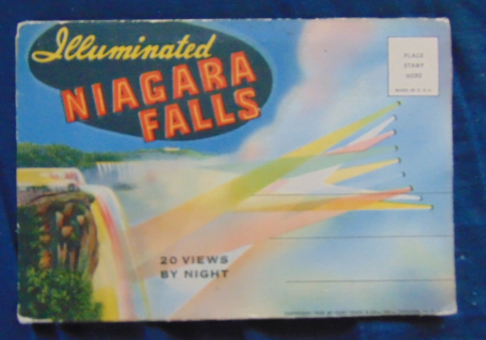 Illuminated Niagara Falls: Illuminated Niagara Falls - 20 Views by Night Dated: Circa 1930's Condition Report Unposted. Multiple views. Very Good Subject References: PCB2