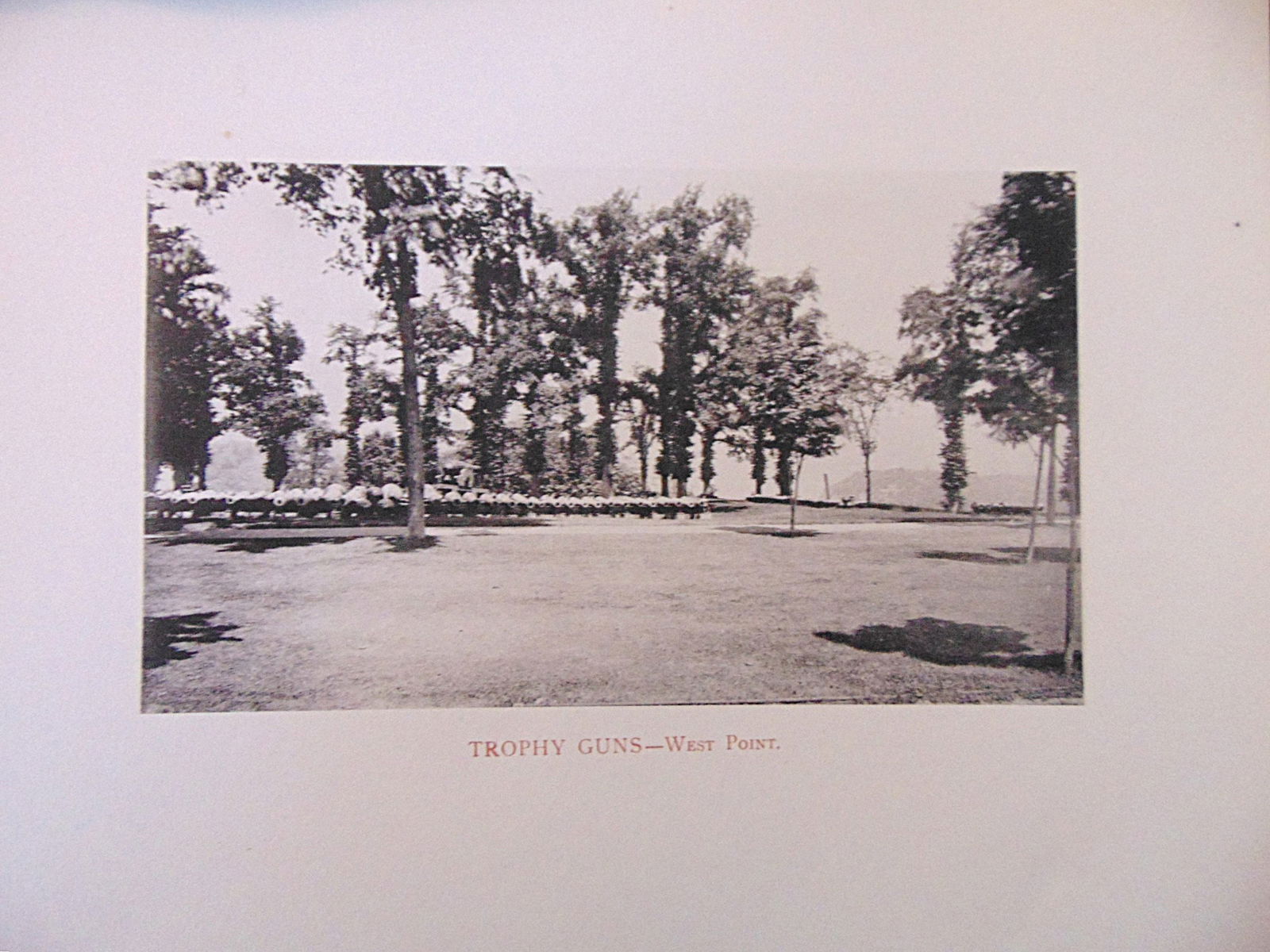 Trophy Guns - West Point, New York: Trophy Guns - West Point, New York Extremely Rare - United State Military Academy Photographer: W. H. Parish Dated: 1893 Medium: Photomechanica