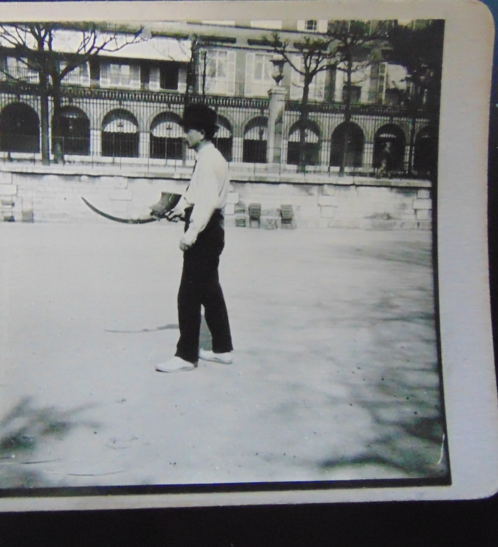 Game in Parks of Paris France 1921: Game in Parks of Paris France 1921 Peculiar Game Played in the Parks of Paris having a few points similar to the Famous "Hai Alai" of Havana, Cuba. Extremely Rare Photographer: Anonymous Date