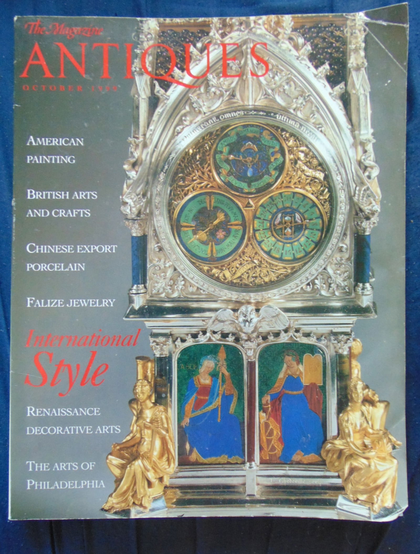 The Magazine Antiques - October 1999: The Magazine Antiques October 1999 Contains articles on American Painting - British Arts and Crafts - Chinese Export Porcelain - Falize Jewelry - Renaissance Decorative Arts and The Arts of Philadelph