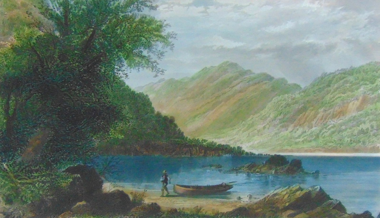 The Susquhanna: The Susquhanna Beautifully Hand Colored. Artist: G Perkins Sculptor/Engraver R Hinselwood Print Type: Hand colored Engraving Date: 1873 Dimensions: 12 x 9" Provenance: Hill House Print Collection