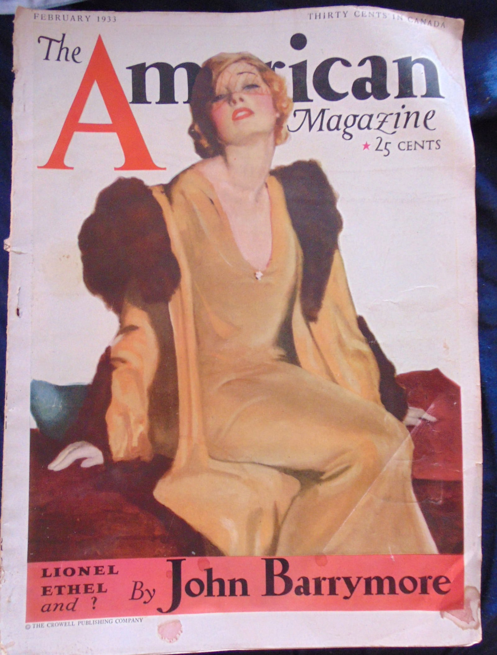 The American Magazine February 1933: The American Magazine - November 1931 Important historical issue of The American Magazine (Volume 115, No. 2), published at the absolute low point of the Great Depression. The magazine serves as a