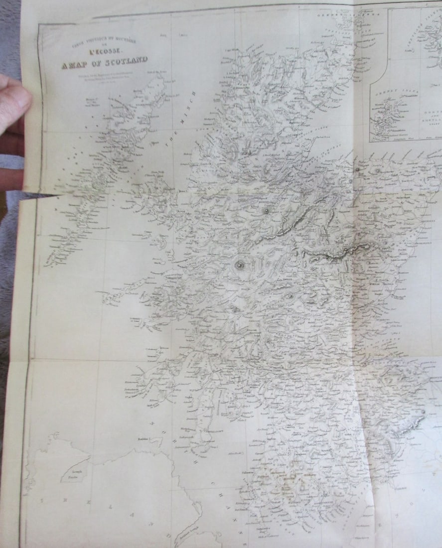 A Map of Scotland - 1839 (1 of 3)