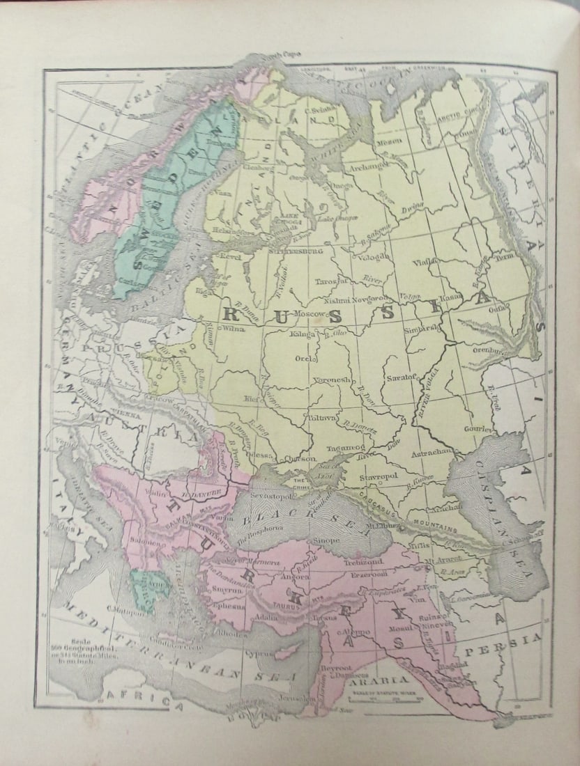 Map of Russia - 1850's (1 of 2)