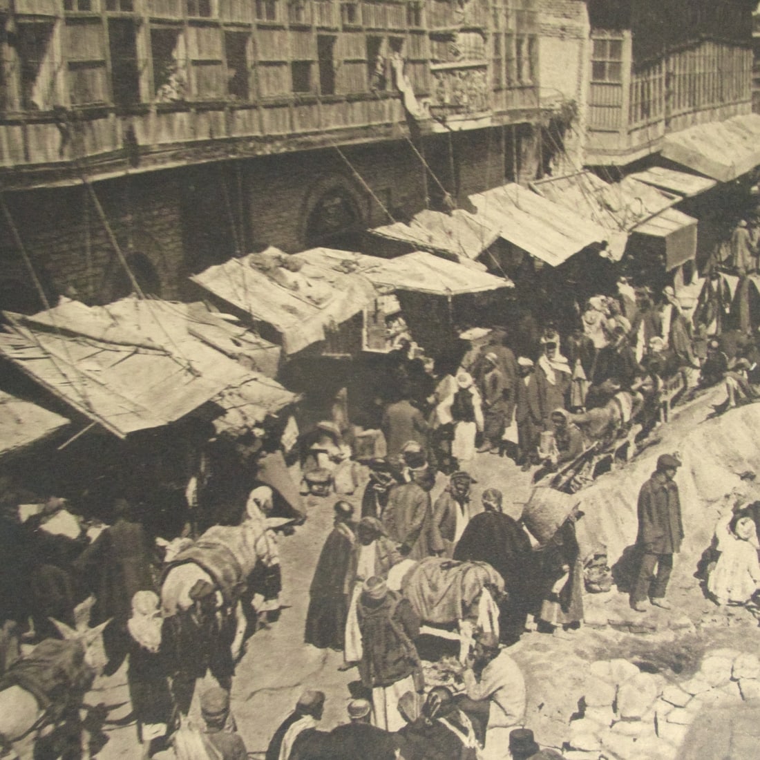 Sheikh Garal Market - Basrah - Iraq: Asher Creek To Shat el Arab Basrah (Iraq) With Plate Mark. Photographer: Attributed to A. Kermin Dated: c1925 Medium: Fine photogravure Dimensions: 9 1/2 x 11 Country/Origin: Iraq Condition Report