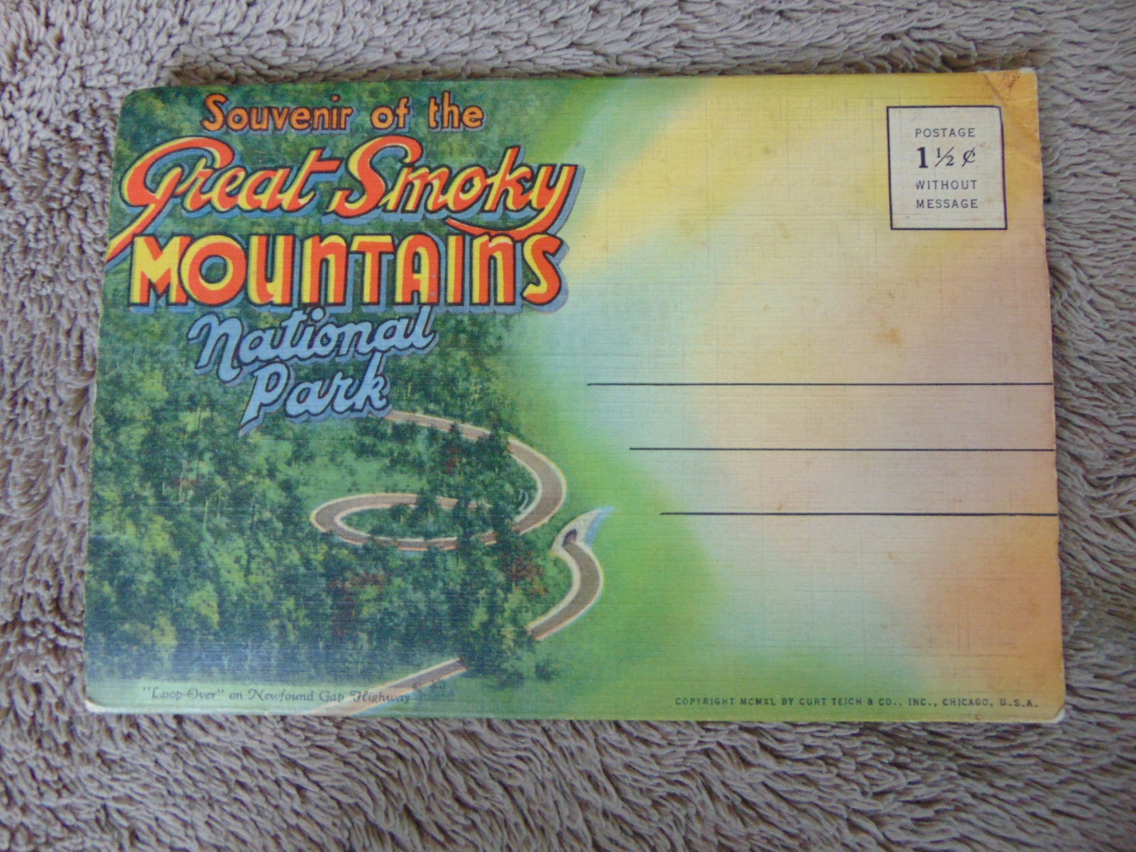Accordion Fold Scenic Views Great Smoky Mountains: Accordion Fold Scenic Views Great Smoky Mountains (3) Sets. Condition Report Small taped repairs on two back fold slots. Good. Complete. Subject References: PCB2