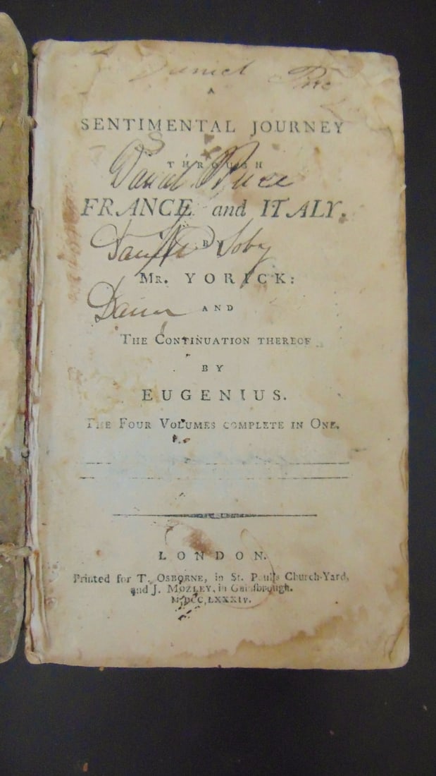 Sentimental Journey France and Italy: A Sentimental Journey Through France and Italy Four Volumes complete in one. Sterne's pioneering novel, describing his experiences traveling to Italy. From the Collected works of Sterne. Complete in