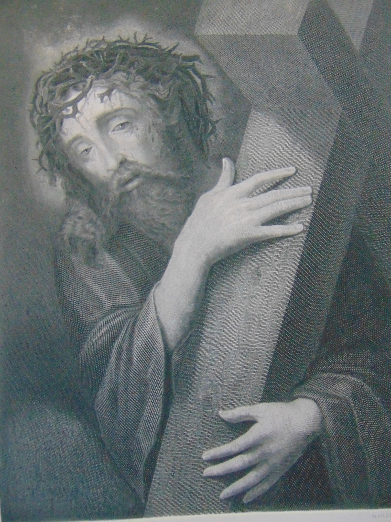 Ecce Homo: Ecce Homo An excellent image of Jesus Christ on the Cross. Artist: Morales, L. Print Type: Engraving Date: C1850 Publisher: Gebbie & Barrie Dimensions: 9 1/2 x 12 1/2 Notes & Literature: 