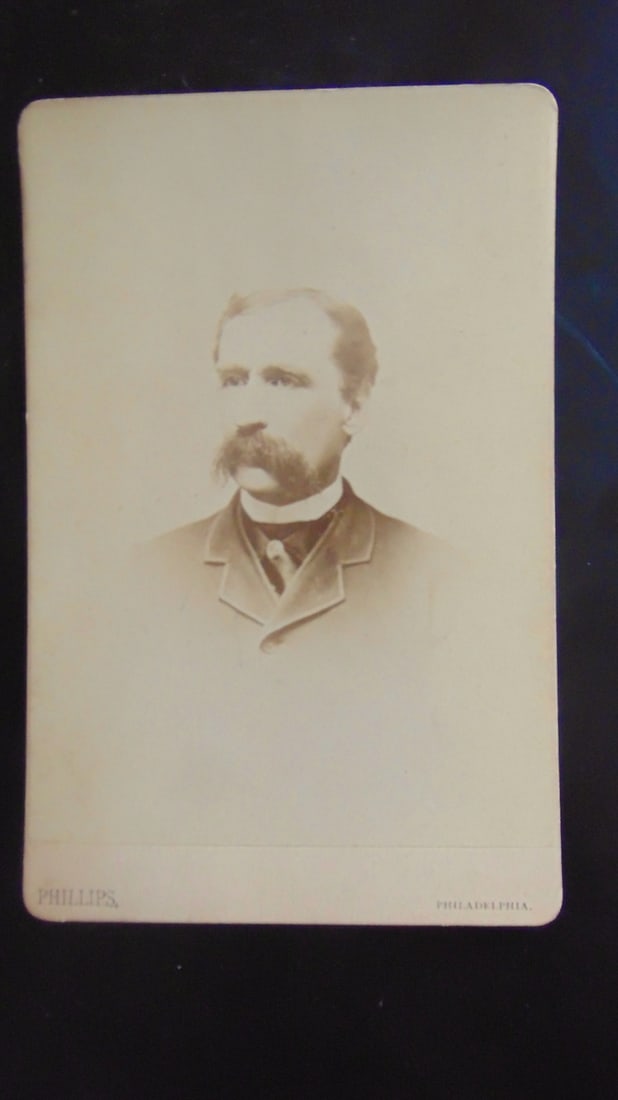Dr. J. R. Sherve - Philadelphia PA Circa 1888: Dr. J. R. Sherve - Philadelphia PA Photographer: H. C. Phillips Dated: Circa 1890 Subject: Philadelphia Physicans Medium: Cabinet Card Condition Report Very good Subject References: Pennsylvania
